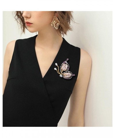 SHANLIHUA Ladies Personality Brooch Insect Pin Turquoise Natural Pearl Shell. xz-8185 $11.12 Brooches & Pins