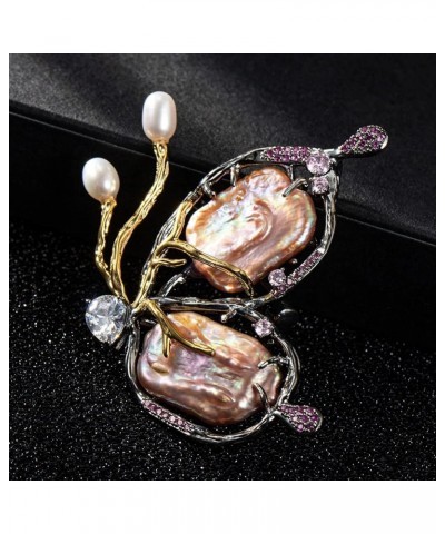 SHANLIHUA Ladies Personality Brooch Insect Pin Turquoise Natural Pearl Shell. xz-8185 $11.12 Brooches & Pins