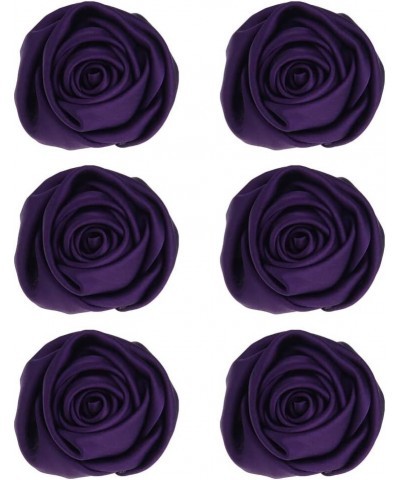 Rose Flower Brooch Pins Fabric Flower Brooch Women Corsage Brooch for Scarves Hat Clothing Decoration Purple $8.49 Brooches &...