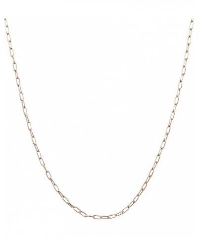 Olivia Dainty Paperclip Link Chain Necklace in Silver | Minimalist, Delicate Jewelry Rose Gold $14.87 Necklaces