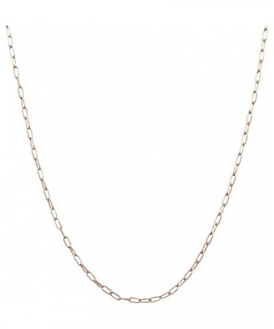 Olivia Dainty Paperclip Link Chain Necklace in Silver | Minimalist, Delicate Jewelry Rose Gold $14.87 Necklaces