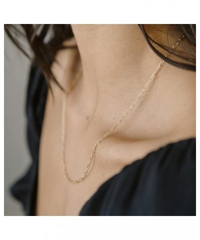 Olivia Dainty Paperclip Link Chain Necklace in Silver | Minimalist, Delicate Jewelry Rose Gold $14.87 Necklaces