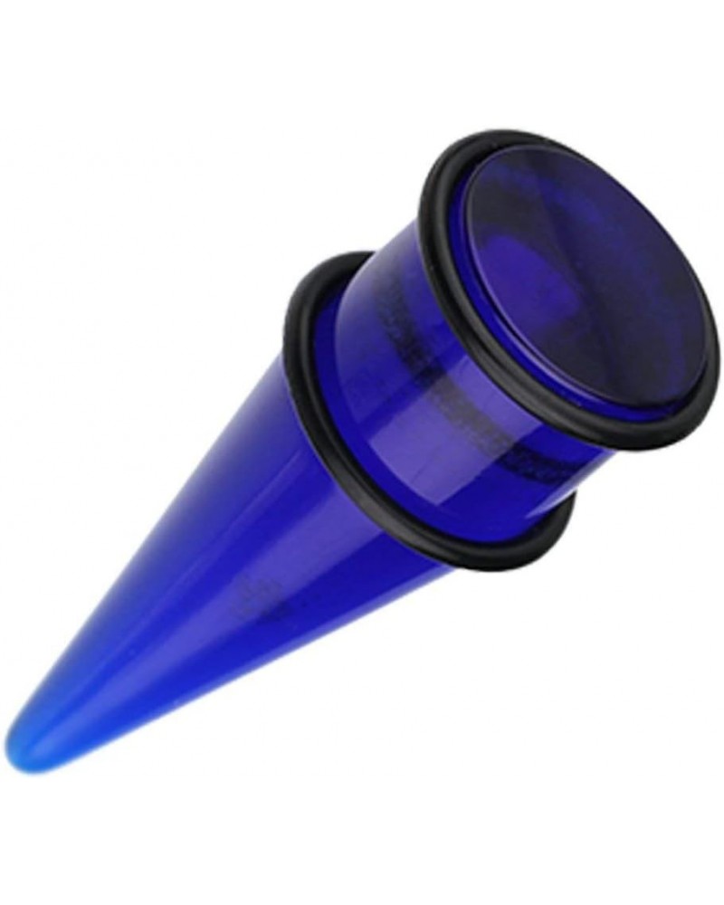 Basic Shorty UV Acrylic Ear Stretching Taper 14 GA (1.6mm), Blue $9.68 Body Jewelry