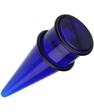 Basic Shorty UV Acrylic Ear Stretching Taper 14 GA (1.6mm), Blue $9.68 Body Jewelry