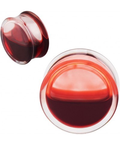 2Pcs Acrylic Red Liquid Blood Double Flare Ear Tunnels Expander Plugs Stretcher Gauge 0g-5/8 Gauge: 5/8"(16mm) $7.79 Body Jew...