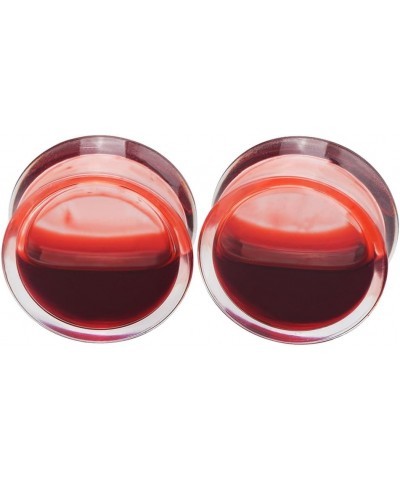 2Pcs Acrylic Red Liquid Blood Double Flare Ear Tunnels Expander Plugs Stretcher Gauge 0g-5/8 Gauge: 5/8"(16mm) $7.79 Body Jew...