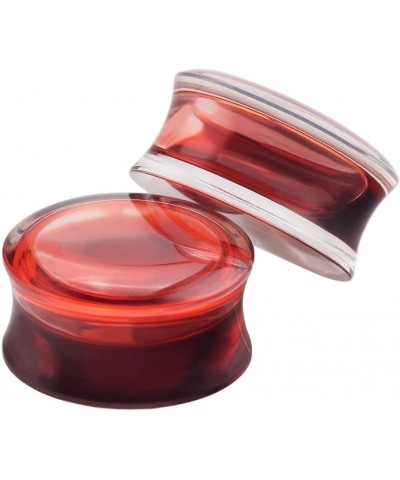 2Pcs Acrylic Red Liquid Blood Double Flare Ear Tunnels Expander Plugs Stretcher Gauge 0g-5/8 Gauge: 5/8"(16mm) $7.79 Body Jew...