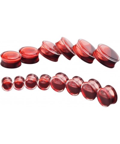 2Pcs Acrylic Red Liquid Blood Double Flare Ear Tunnels Expander Plugs Stretcher Gauge 0g-5/8 Gauge: 5/8"(16mm) $7.79 Body Jew...