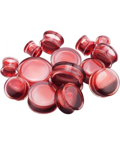 2Pcs Acrylic Red Liquid Blood Double Flare Ear Tunnels Expander Plugs Stretcher Gauge 0g-5/8 Gauge: 5/8"(16mm) $7.79 Body Jew...