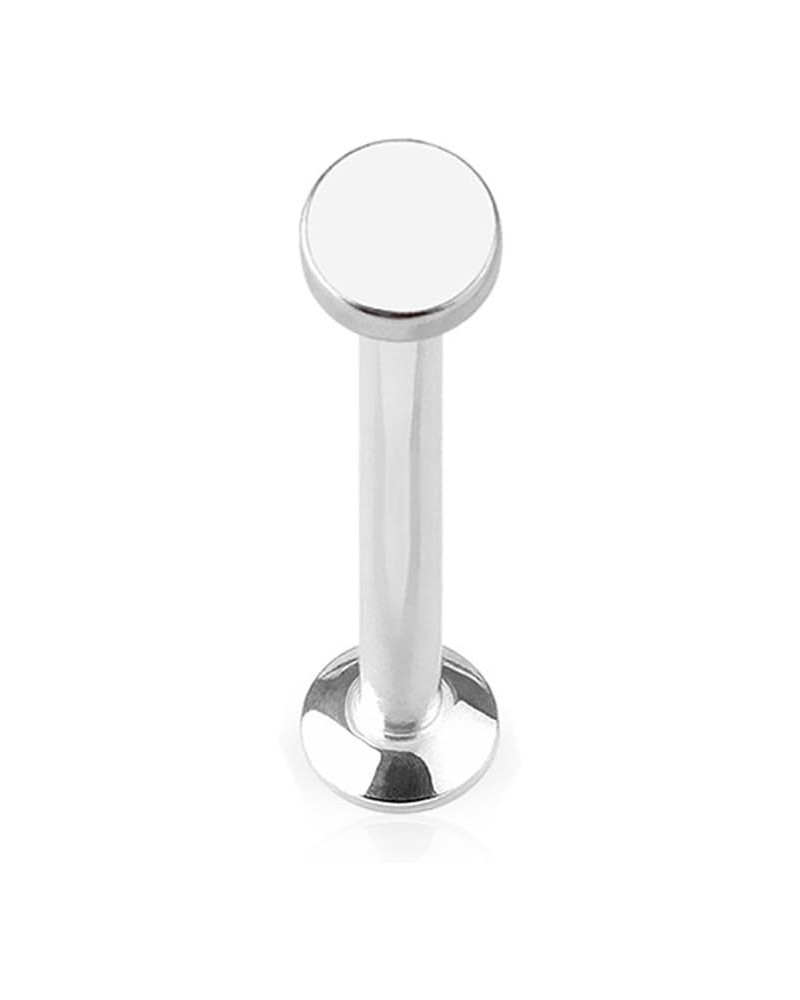 Round Top Internally Threaded 316L Surgical Steel Labret, Monroe Stud (Sold per Piece) L: 3/16" (4mm) Ball: 4mm Steel $9.17 B...