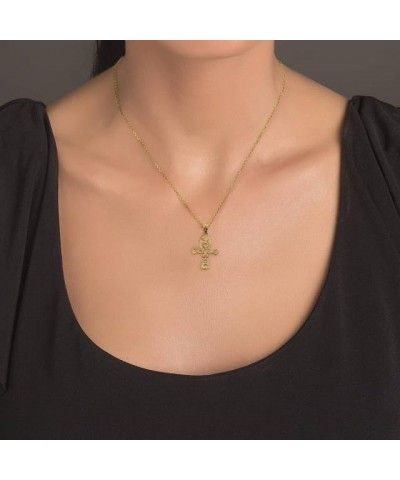 Egyptian Ankh Cross Eagle Eye of Horus pendant 10K Gold Parent 10K Rose Gold $56.69 Pendants