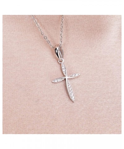 S925 Sterling Silver Cross Necklace - Valentine Valentine Christian Gifts for Women Girls Celtic Knot Infinity Necklaces Amul...