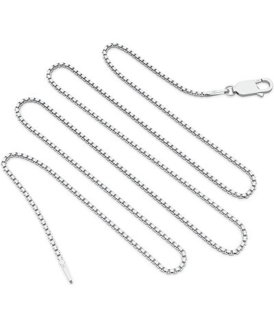 925 Sterling Silver .8MM Box Chain - Italian Necklace - Super Thin & Strong - 16" - 30 20.0 Inches $11.35 Necklaces