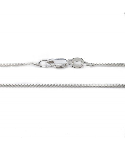 925 Sterling Silver .8MM Box Chain - Italian Necklace - Super Thin & Strong - 16" - 30 20.0 Inches $11.35 Necklaces