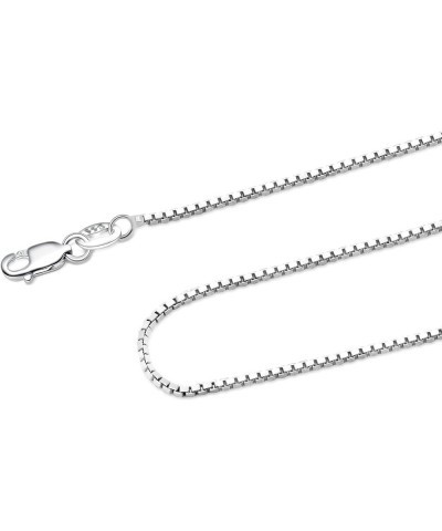 925 Sterling Silver .8MM Box Chain - Italian Necklace - Super Thin & Strong - 16" - 30 20.0 Inches $11.35 Necklaces