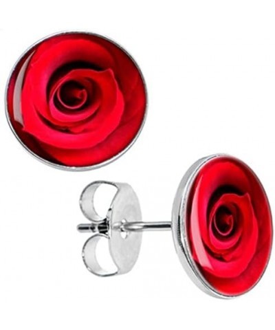 Rose Stud Post Earrings - New - Pair! $5.82 Earrings