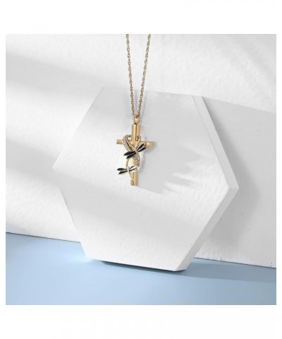 Cross Urn Necklace for Ashes for Women Men Dragonfly Cremation Jewelry Memorial Keepsake Ashes Pendant Gold $10.74 Others