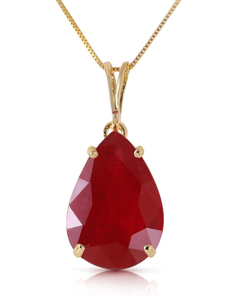 5 ct s14k Solid White Yellow Rose Gold Born A Lioness Ruby Pendant Necklace 4295 Yellow Gold 24.0 Inches $197.40 Necklaces