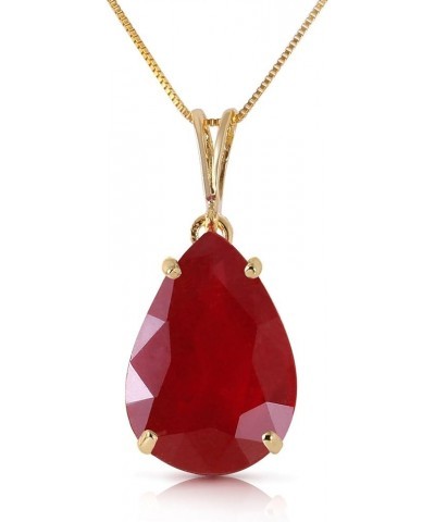 5 ct s14k Solid White Yellow Rose Gold Born A Lioness Ruby Pendant Necklace 4295 Yellow Gold 24.0 Inches $197.40 Necklaces