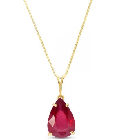 5 ct s14k Solid White Yellow Rose Gold Born A Lioness Ruby Pendant Necklace 4295 Yellow Gold 24.0 Inches $197.40 Necklaces