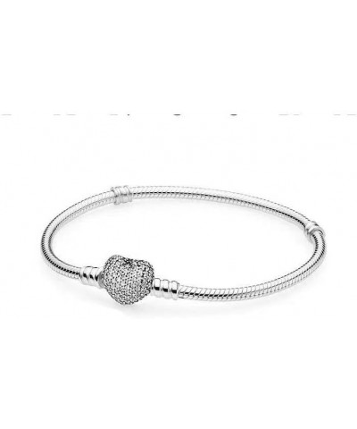 Women's Open Bracelet S925 Silver Bracelet DIY Beaded F Perimeter-20CM $9.33 Bracelets