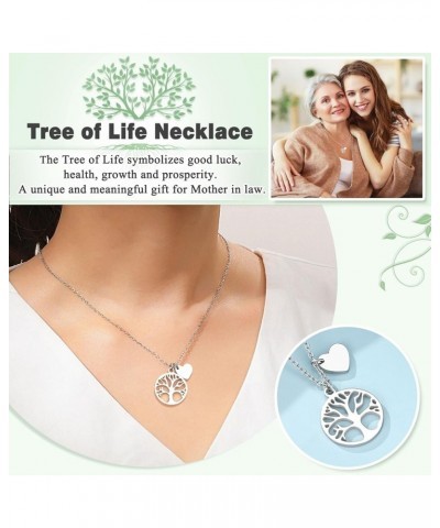 Tree of Life Necklace for Women, Gifts for Grandma, Mother in Law, Bonus Mom Mother's Day Birthday Christmas Gifts Mother in ...