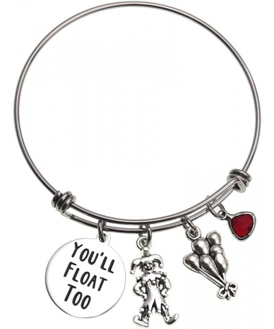 You'll Float Too Bracelet IT Movie Horror Fan Gift for Her Bangles Halloween Bracelets Bracelet $6.62 Bracelets