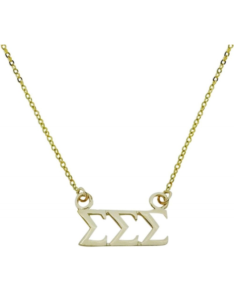 Tri Sigma Sigma Sigma Greek Sorority Lavalier Necklace Pendant Sorority Floating Necklace 19.0 Inches $19.86 Necklaces