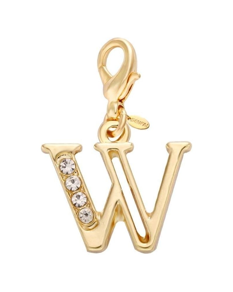 Gold Plated 26 Alphabet English Letters Crystal First Initial Name Charms for Bracelet,Necklace,Zipper Puller W $7.00 Bracelets