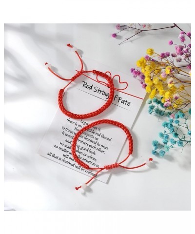 Valentines Day Gifts for Him Her Couples Gifts for Boyfriend and Girlfriend Red String of Fate Long Distance Relationships Br...