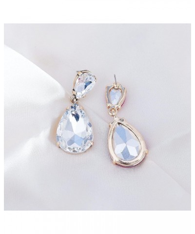 Fashion Statement Vintage Drop Dangle Earrings for Women Girls Green Crystal Earrings x/50048-WH $7.50 Earrings