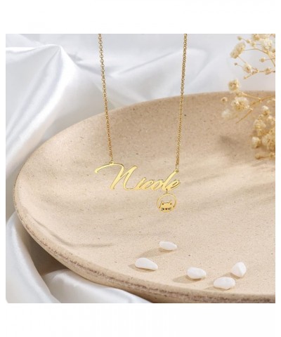 Custom Cat Name Necklace for Women Gold Chain Cute Kitty Name Necklace Women Personalized Name Jewelry for Girls Design 4 $10...