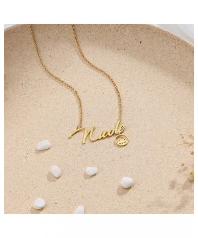 Custom Cat Name Necklace for Women Gold Chain Cute Kitty Name Necklace Women Personalized Name Jewelry for Girls Design 4 $10...