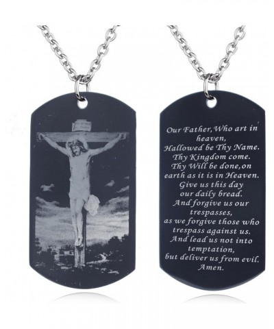 To My Fiance Fiancee Dog Tag Necklace Future Husband Wife Boyfriend Girlfriend Valentine Gift-C5 The Crucifixion Of Jesus $9....