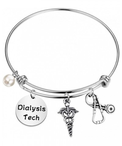 Phlebotomist Gift Dialysis Nurse Gift Dialysis Tech Jewelry Graduation Gift Silver $6.18 Bracelets