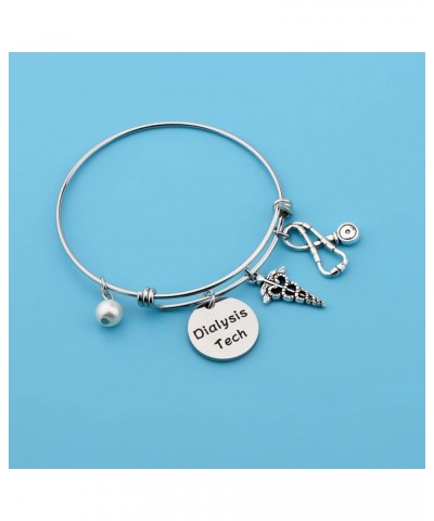 Phlebotomist Gift Dialysis Nurse Gift Dialysis Tech Jewelry Graduation Gift Silver $6.18 Bracelets