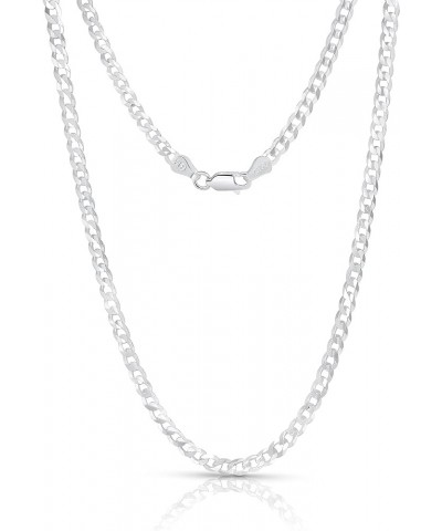 Authentic Solid Sterling Silver Cuban Curb Link .925 ITProLux Necklace Chains 1MM - 7.5MM, 16" - 30", Curb Link Chain Necklac...