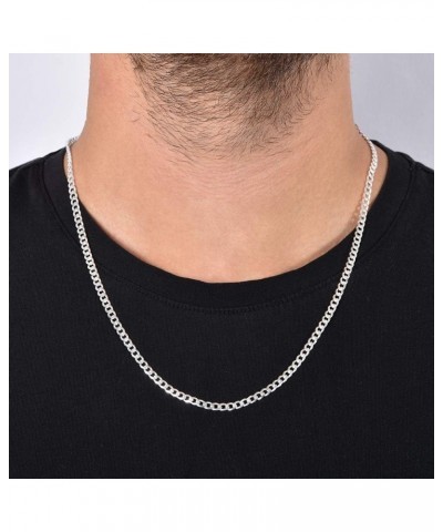 Authentic Solid Sterling Silver Cuban Curb Link .925 ITProLux Necklace Chains 1MM - 7.5MM, 16" - 30", Curb Link Chain Necklac...