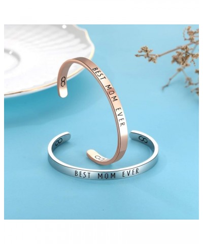 Fomissky Personalized Mothers Day Gifts for Mom from Daughter Son, Best Present Stainless Steel Cuff Bangle Bracelet Jewelry ...