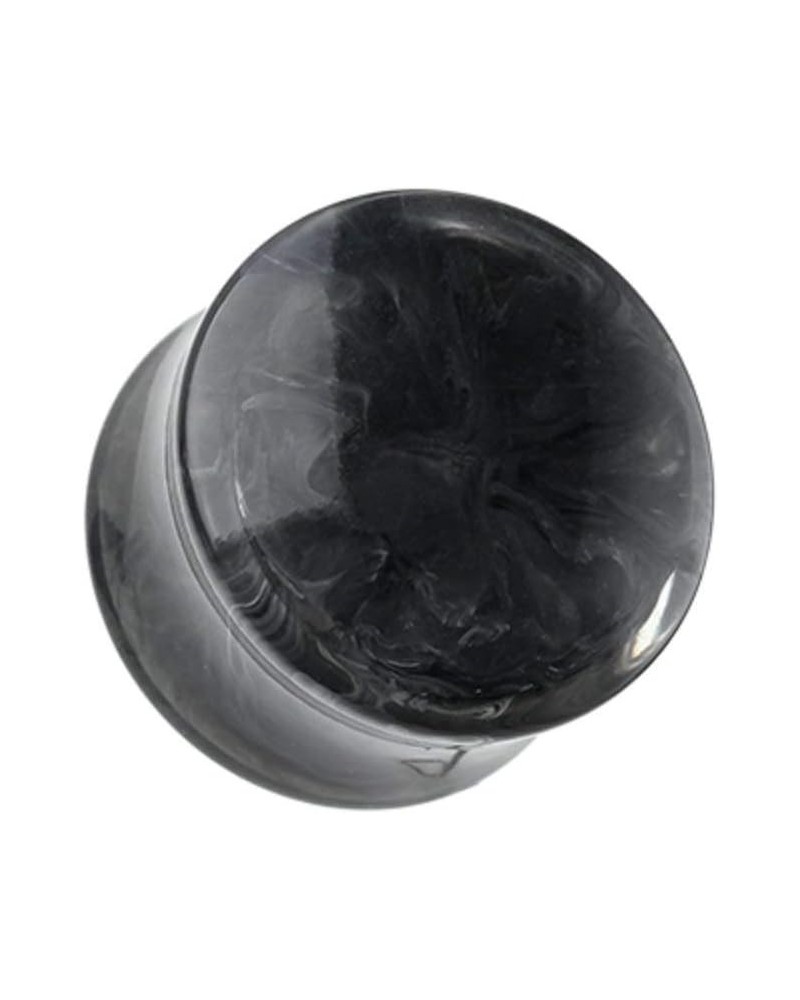 Lava Infused Double Flared Ear Gauge Plug 0 GA (8mm), Black $10.44 Body Jewelry