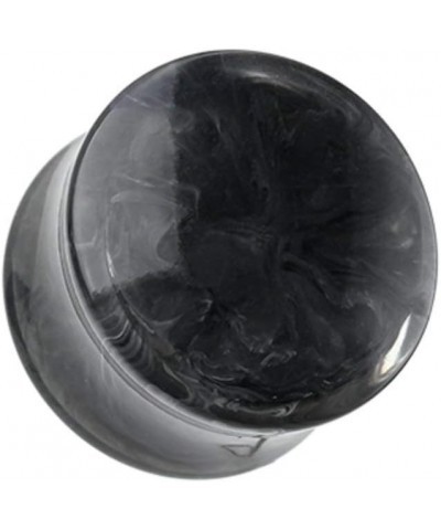 Lava Infused Double Flared Ear Gauge Plug 0 GA (8mm), Black $10.44 Body Jewelry