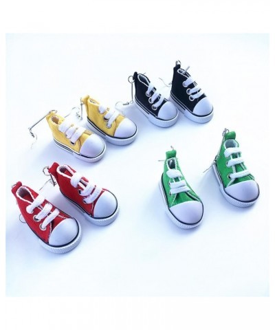 Fun Long Drop Dangle Shoe Earrings, Cute Canvas Sneakers Statement Dangle Earrings for Women Girls Yellow $7.50 Earrings