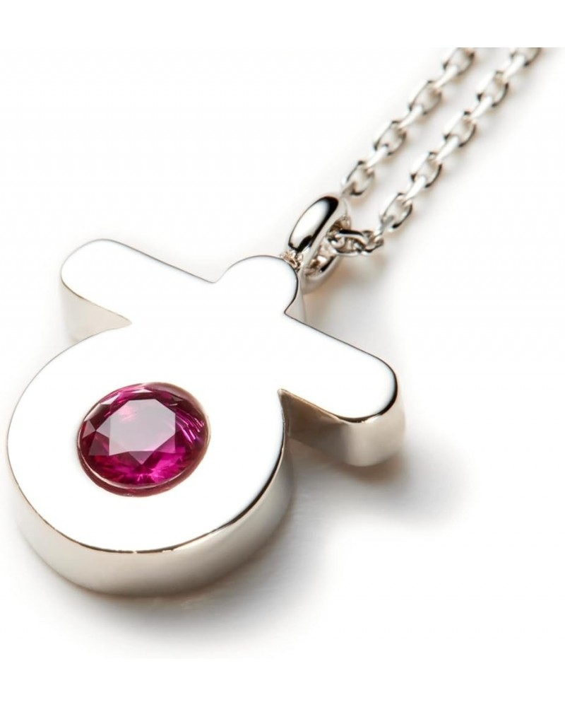 ARANG KOREAN BIRTHSTONE NECKLACE- OR (Original Rhodium) Plated, Cubic, Strong Durability - Fashion Jewelry Ruby (July) $25.60...