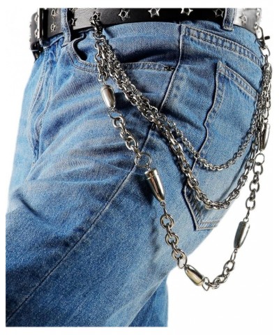 Unisex Punk Pant Chains Jeans Wallet Chain Hip Hop Rock Band Belt Chain Biker Trouser Chain A $11.01 Body Jewelry