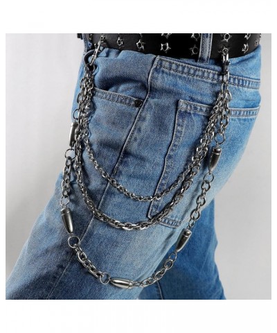 Unisex Punk Pant Chains Jeans Wallet Chain Hip Hop Rock Band Belt Chain Biker Trouser Chain A $11.01 Body Jewelry