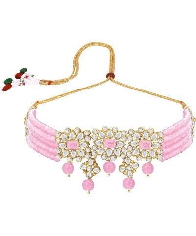 Indian Traditional Jewellry Set For Women Pink 1 $16.82 Jewelry Sets