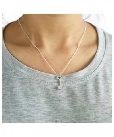 Jewelry Sterling Silver Key Pendant Necklace, 18 Inches $17.10 Necklaces