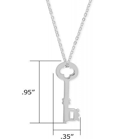 Jewelry Sterling Silver Key Pendant Necklace, 18 Inches $17.10 Necklaces