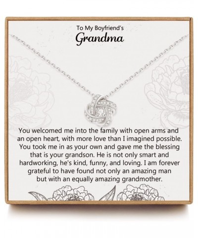 To My Boyfriend's Grandma Necklace, Sentimental Present for Boyfriend's Grandma Gift, Mothers Day Gifts for Boyfriends Grandm...