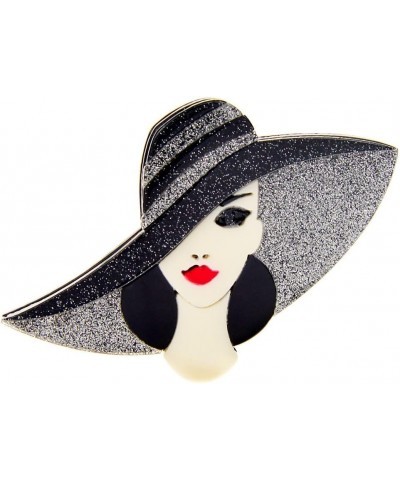 Beautiful Girl Brooch For Women Acrylic Lapel Pins Elegant Dress Accessories Jewelry Boutonniere Corsage for Hat Bag Suit Tie...